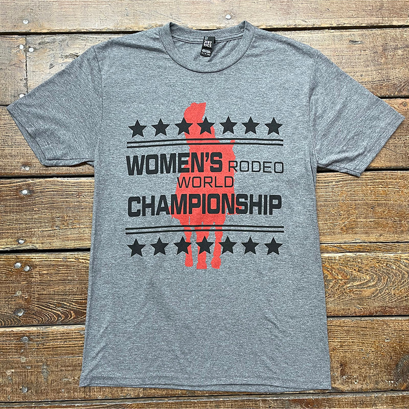 Women's Rodeo World Championship Star Shirt in Gray