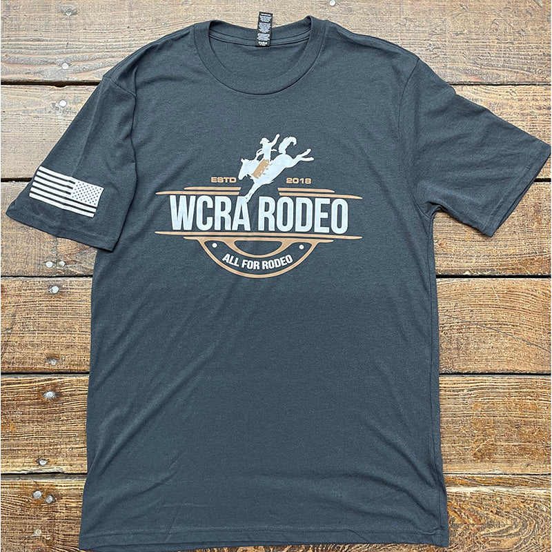 Bucking Horse Adult WCRA Shirt in Charcoal