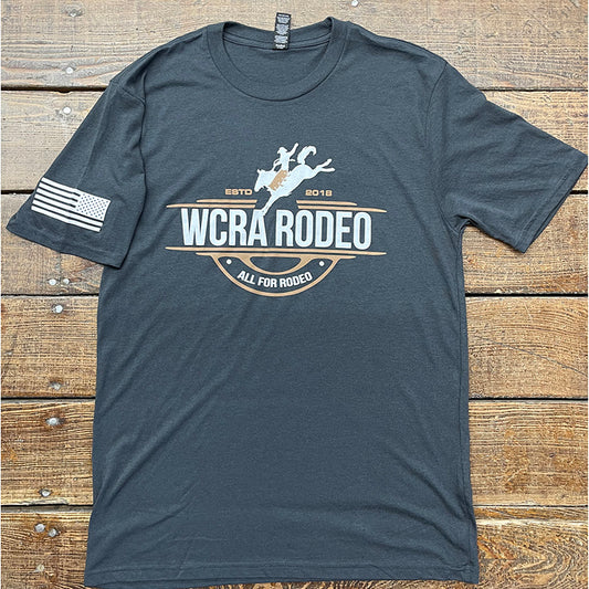 Bucking Horse Adult WCRA Shirt in Charcoal