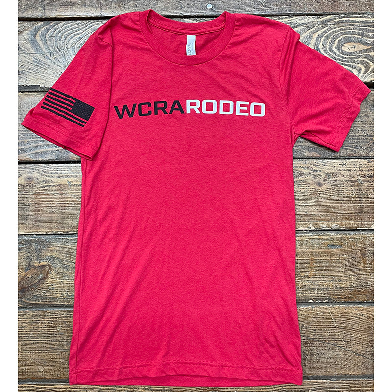 WCRA Rodeo Flag Shirt in Red