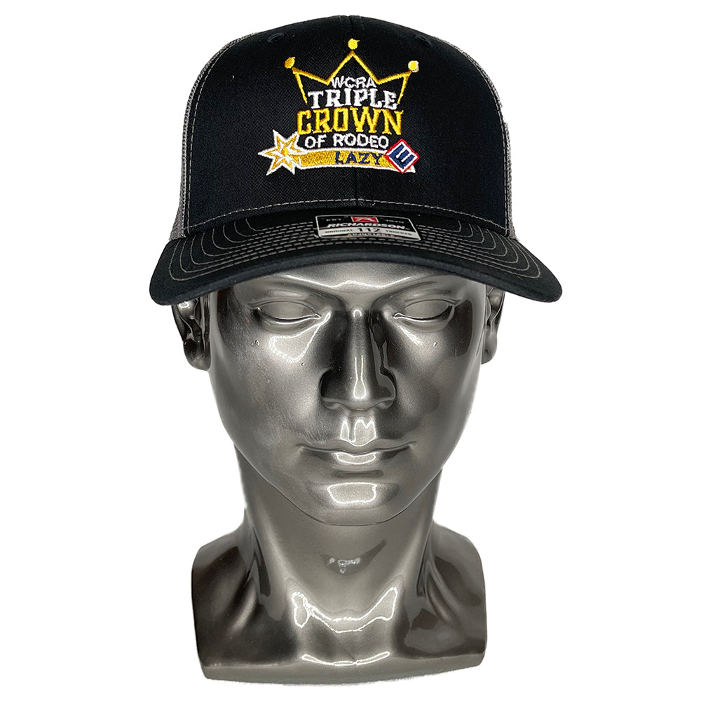 Black Cap with Triple Crown of Rodeo Embroidery